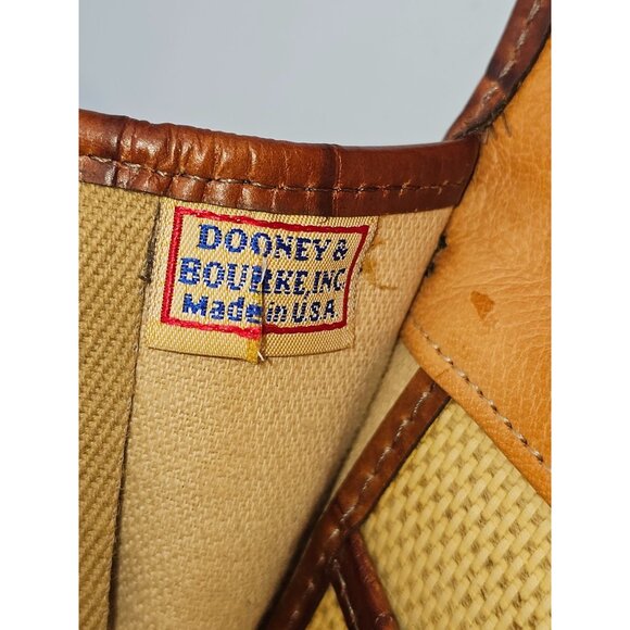 Vintage Dooney & Bourke Women's Brown Croc Embossed Leather Backpack Sz M 2560 - Picture 7 of 16